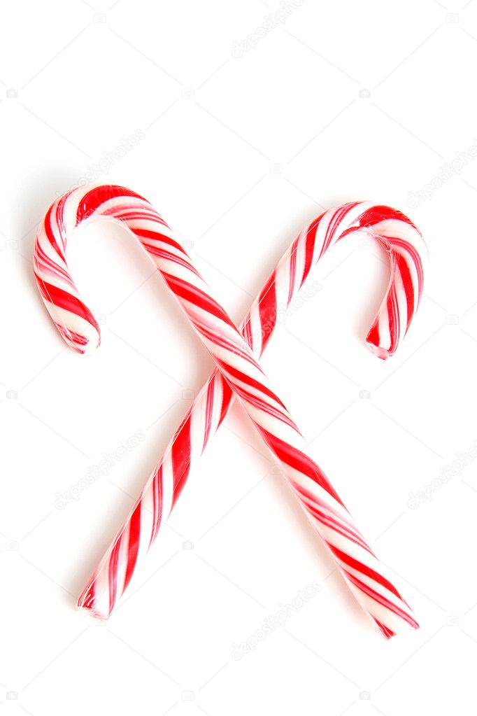 Traditional christmas candy cane