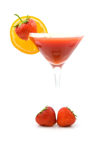 Tropical strawberry Cocktail — Stock Photo, Image