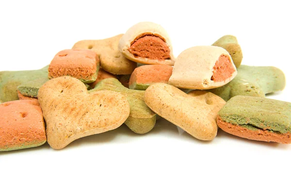 Köpek kurabiyesi yığını — Stok fotoğraf