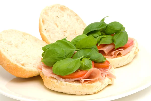 Čerstvé zdravé sendvič — Stock fotografie