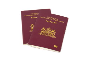 Dutch passports clipart