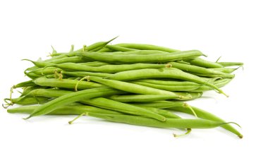 Pile of raw green beans clipart