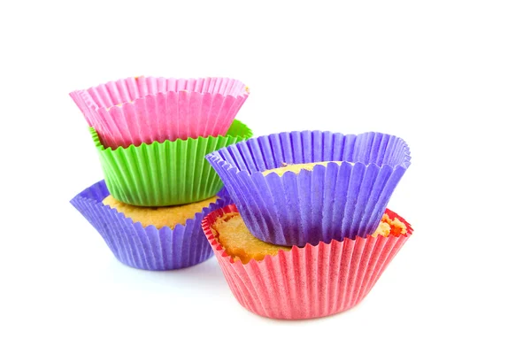 Cupcake colorati fatti in casa — Foto Stock
