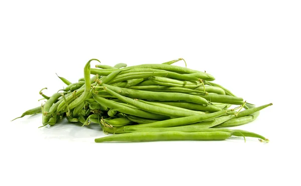 Stapel van rauwe groene bonen — Stockfoto