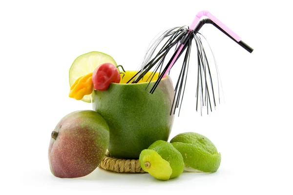 Koktajl z papryką i limonki mango — Zdjęcie stockowe