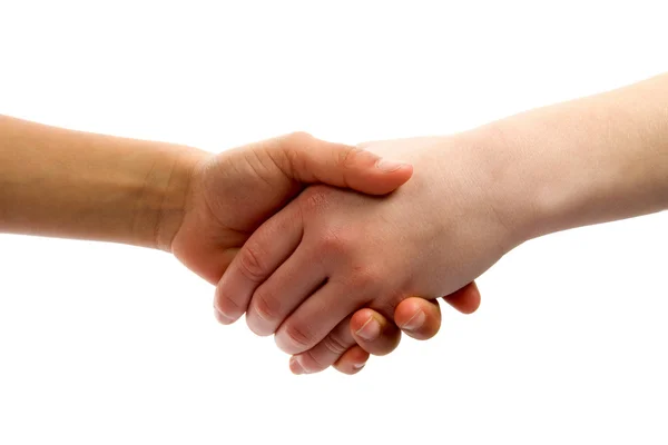 Barn handslag — Stockfoto