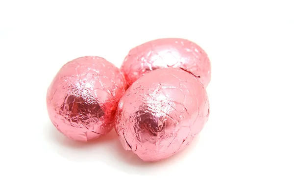 Pink easter eggs — Stock Photo, Image