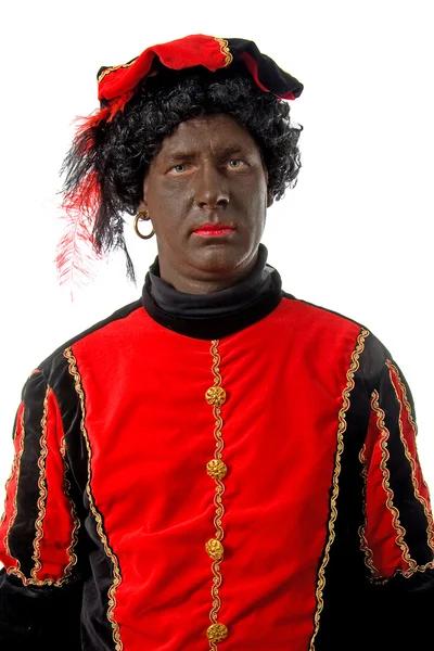 Zwarte piet caráter holandês — Fotografia de Stock