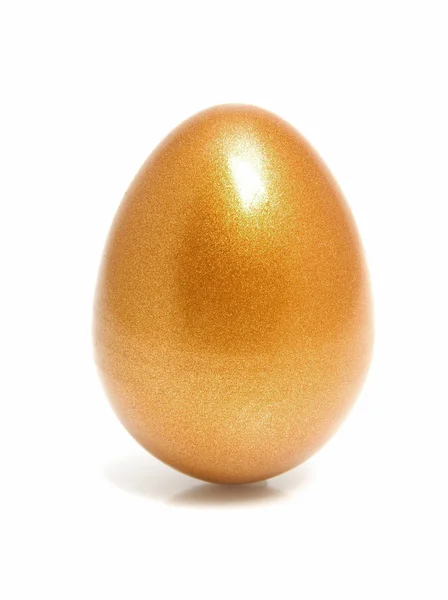 Zlaté kuře velikonoční vajíčko — Stock fotografie