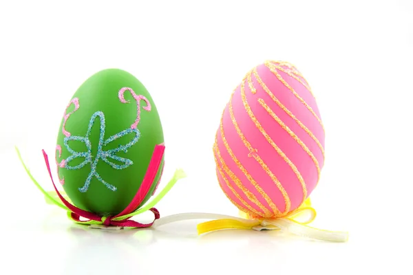 Dos huevos de Pascua — Foto de Stock