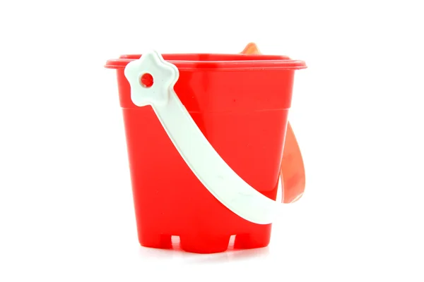 Red bucket — Stock Photo, Image
