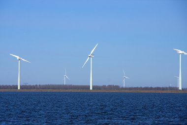 Energy wind mills clipart