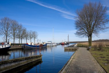 Harbor in the Netherlands clipart