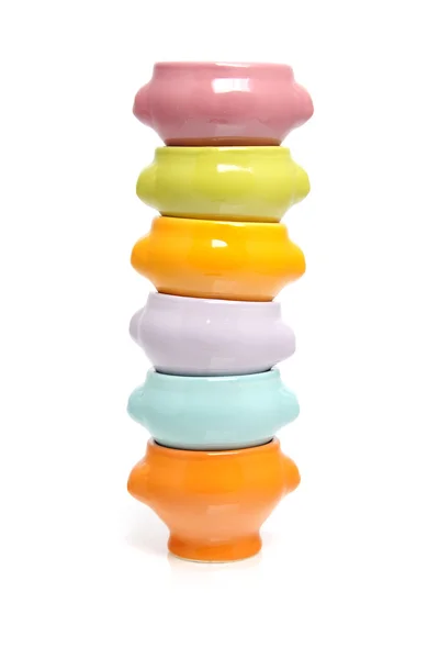 Stack di ciotole colorate — Foto Stock