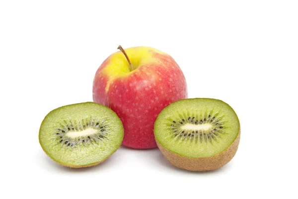 Kiwi e frutos de maçã — Fotografia de Stock