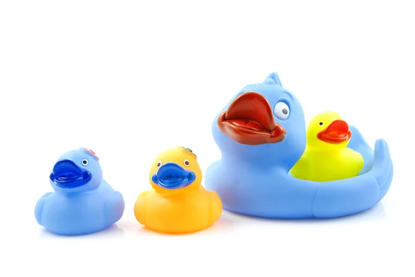 Colorful rubber ducks — Stock Photo, Image
