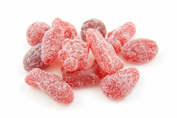 Red sugared candy sweets — Stock Photo, Image