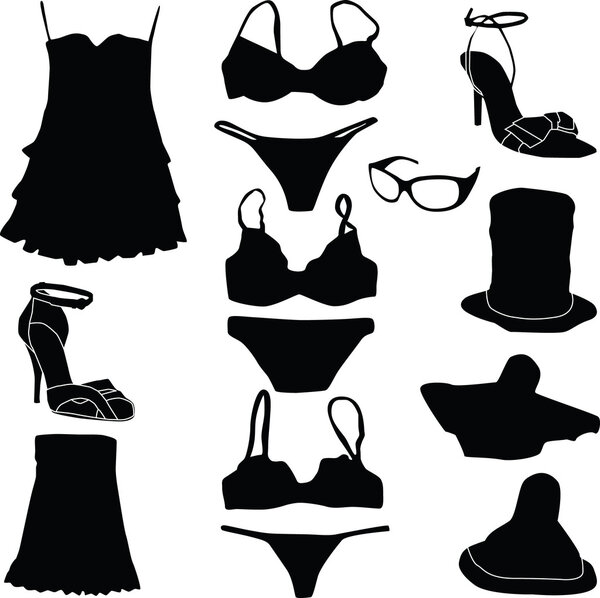 Вектор силуэта моды
