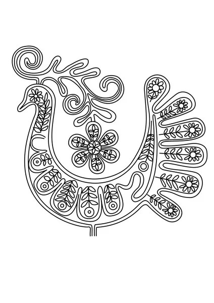 Кружевная птица 2 — стоковый вектор