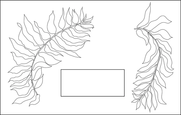 Carte vectorielle branche d'olivier — Image vectorielle