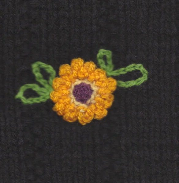 Fleur tricotée — Photo