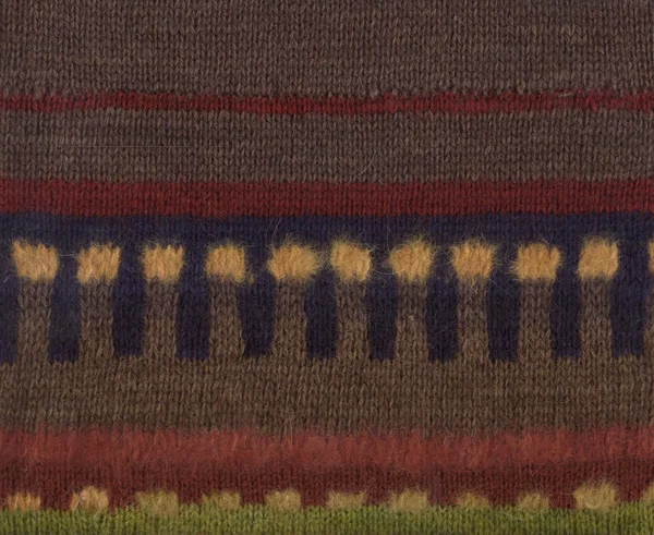 Handmade knitted pattern — Stock Photo, Image