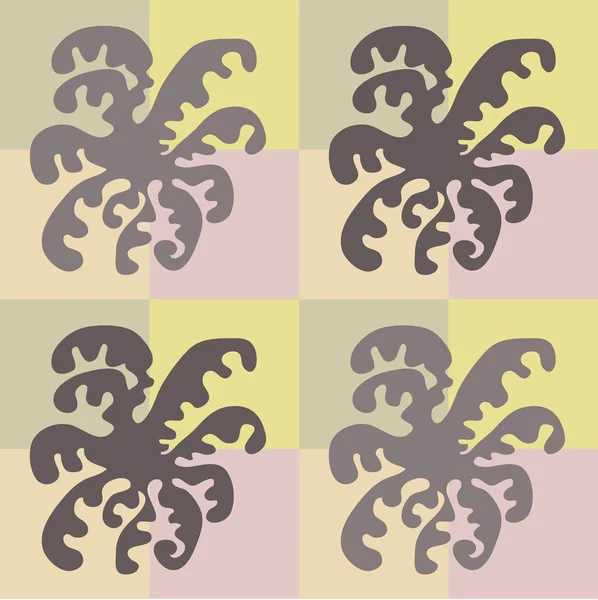 Abstrakt orkidé mönster — Stock vektor