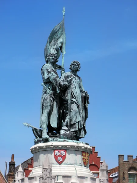 Statue of Jan Breydel — Stock Photo, Image