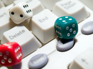 Dice,standard keyboard clipart