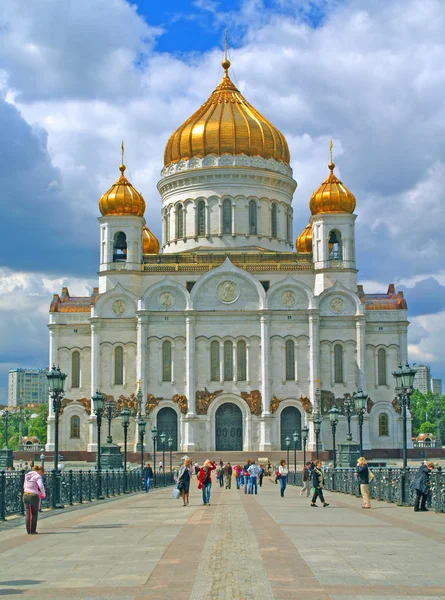 Rusland Moskou tempel Christus redder, de kathedraal van de Verlosser — Stockfoto