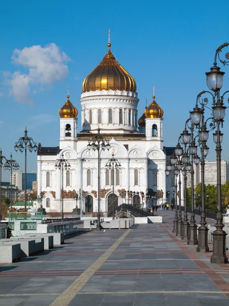 Rusia moscow templo Cristo rescatador, la Catedral del Redentor — Foto de Stock