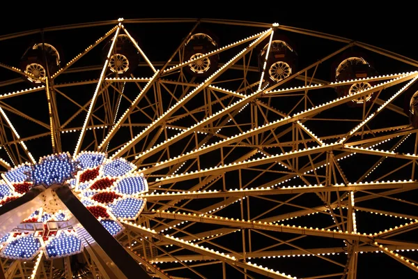 Big Fairy Ferris Wheel Park At Night Royalty Free Stock Images