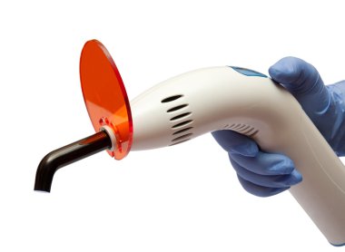 Dental UV Curing Light Tool Isolated clipart