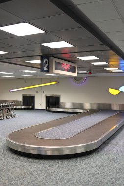 Vertical Airport Baggage Claim Carousel clipart