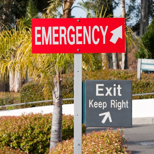 Emergency Exit Keep Right Royalty Free Stock Images