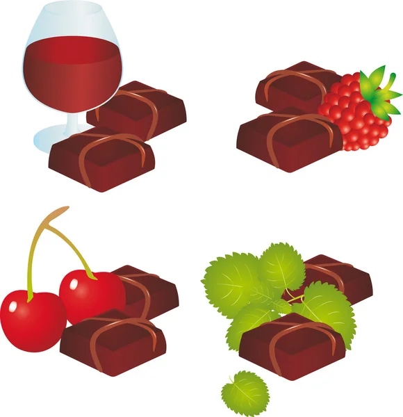 Chocolate vector — Stok Vektör