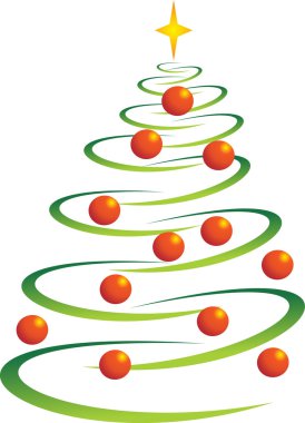 Christmas tree vector clipart