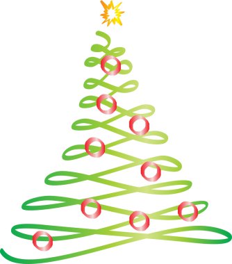 Christmas tree vector clipart