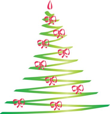 Christmas tree vector clipart