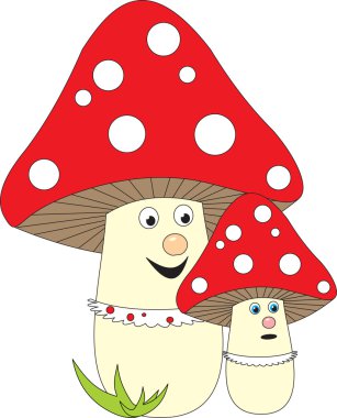 Mushroom vector clipart