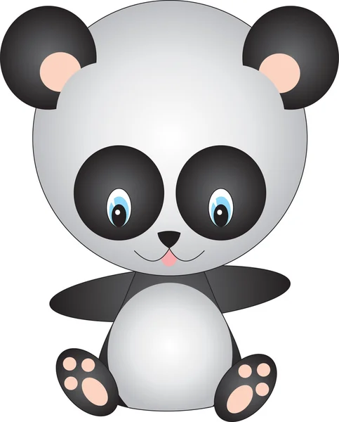 Panda-Vektor — Stockvektor