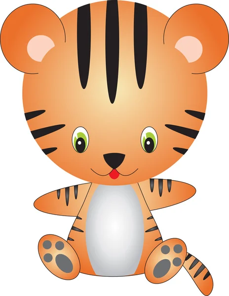 Тигр вектор — стоковий вектор