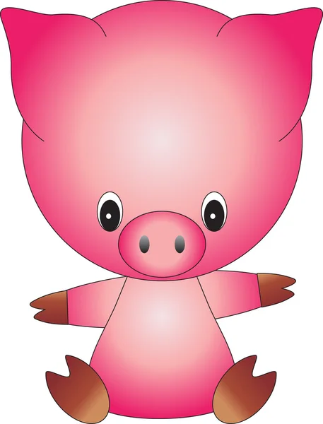 Вектор свиньи — стоковый вектор