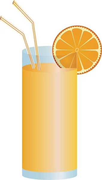 Vektor für Orangengetränke — Stockvektor