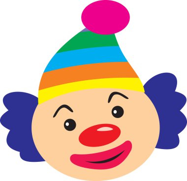 Clown vector clipart