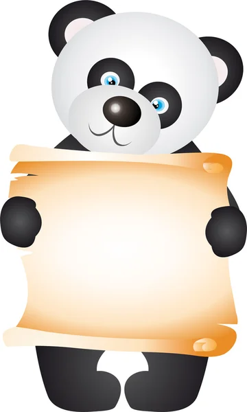 Panda-Vektor — Stockvektor