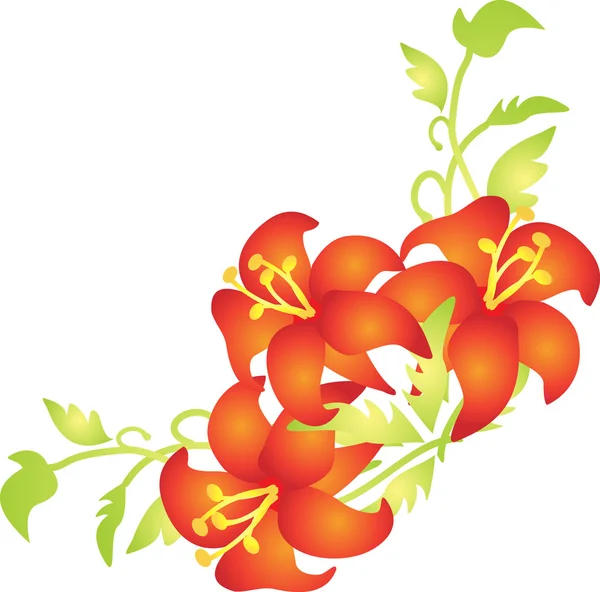 Vettore di fiori — Vettoriale Stock