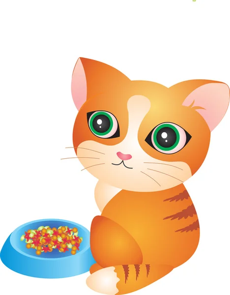 feed cat clipart