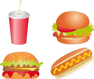 Fast food vector clipart