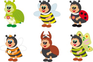 Insects vector clipart